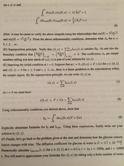 Solved Problem 8 Consider a dilute solution of glucose in