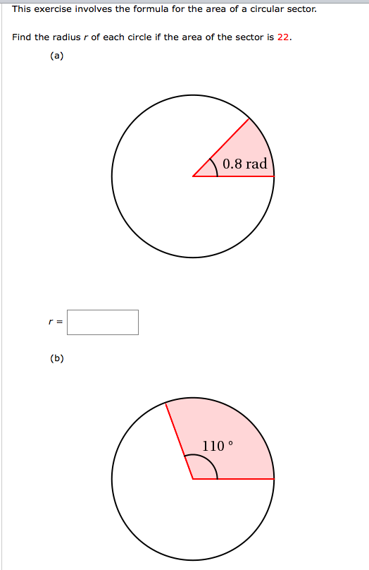 Solved This exercise involves the formula for the area of a | Chegg.com