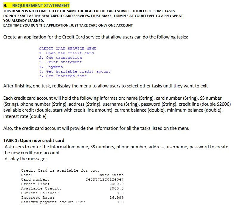 B. REQUIREMENT STATEMENT THIS DESIGN IS NOT | Chegg.com