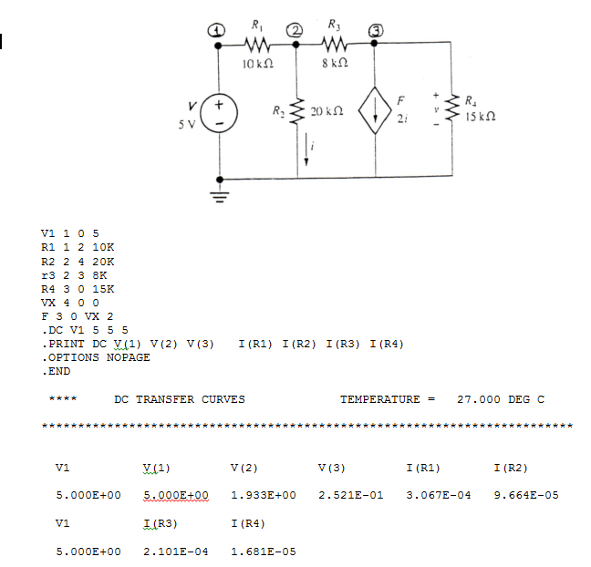 Solved Using the results of your PSPICE analysis, Ohms law, | Chegg.com