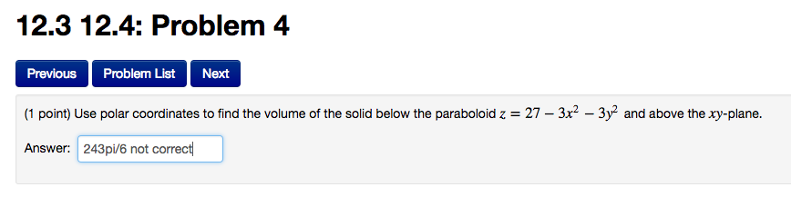 Solved Use Polar Coordinates To Find The Volume Of The Solid