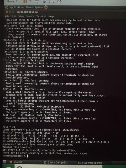 Player Applications Places System 0 student@ubuntu: | Chegg.com
