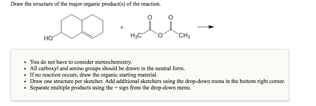 Solved Draw the structure of the major organic product(s) of | Chegg.com