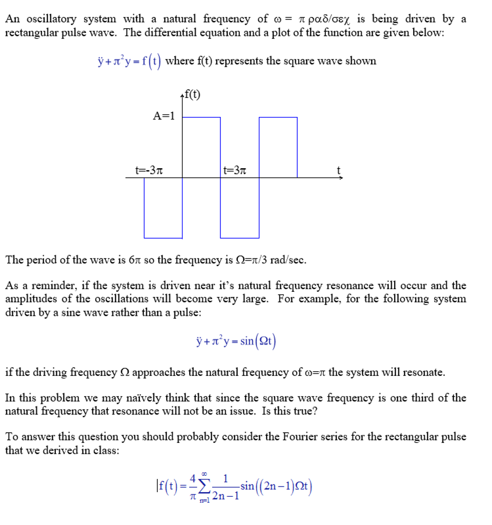 use rectangular pulse to prove that the the square | Chegg.com
