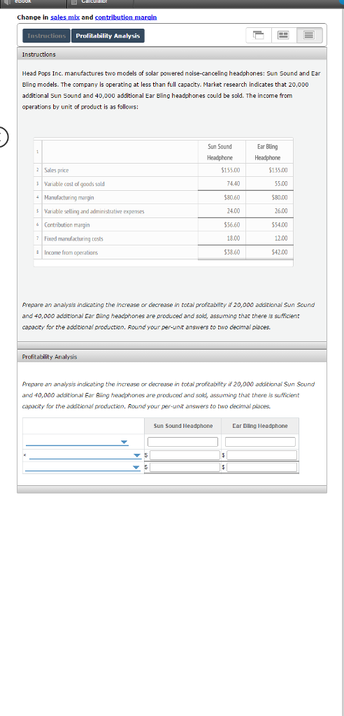Solved Prepare an analysis indicating the increase or | Chegg.com