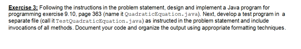 Solved Exercise 3: Following the instructions in the problem | Chegg.com