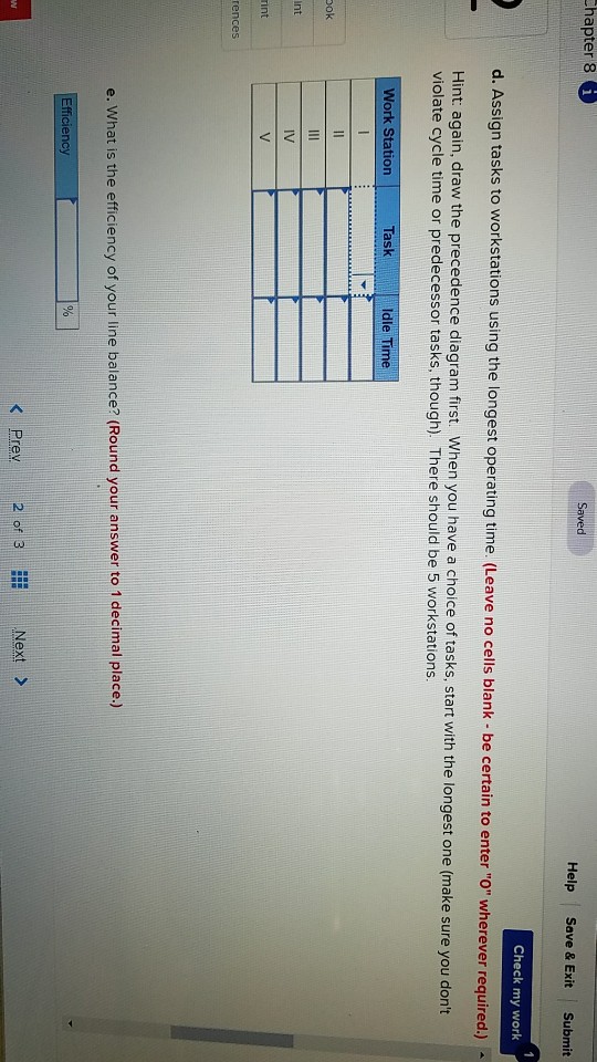 Solved Check my work An assembly line is to be designed to | Chegg.com