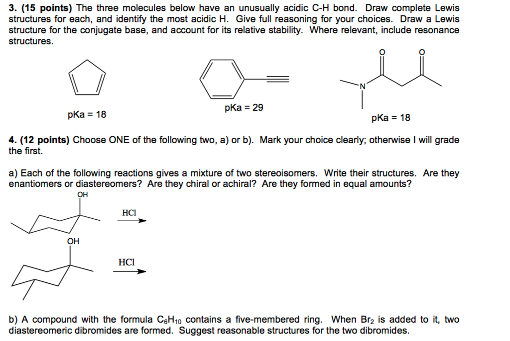 Solved The three molecules below have an unusually acidic | Chegg.com