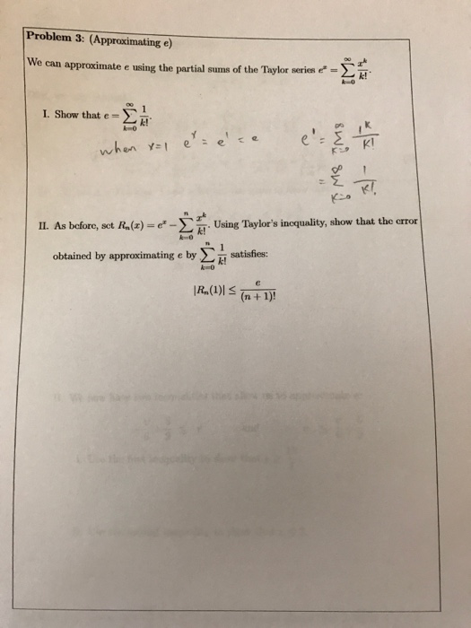 Solved You should observe that the higher order Taylor | Chegg.com