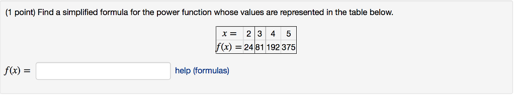 Solved Find a simplified formula for the power function | Chegg.com