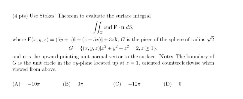 Solved Use Stokes' Theorem to evaluate the surface integral | Chegg.com