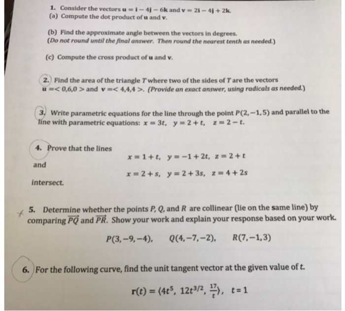 Solved Consider the vectors u = i - 4j - 6k and v = 2i - 4j | Chegg.com