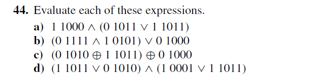 Solved 44. Evaluate each of these expressions. a) I 1000 ? | Chegg.com