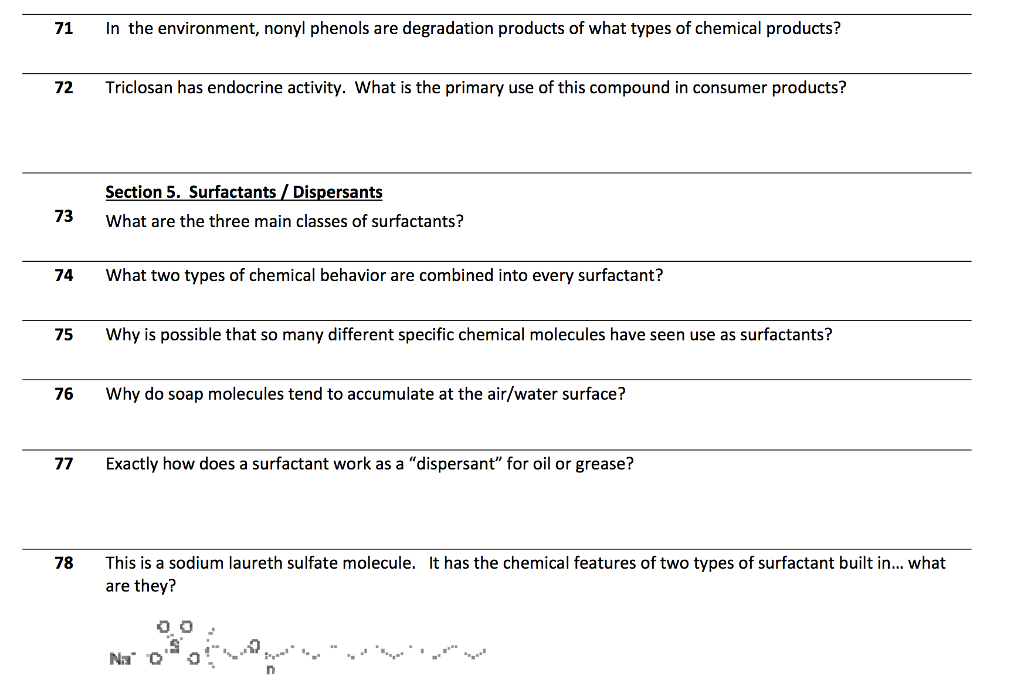 Solved In the environment, nonyl phenols are degradation