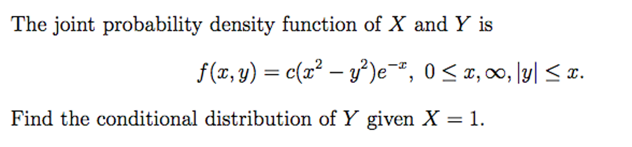 Solved: The Joint Probability Density Function Of X And Y ... | Chegg.com