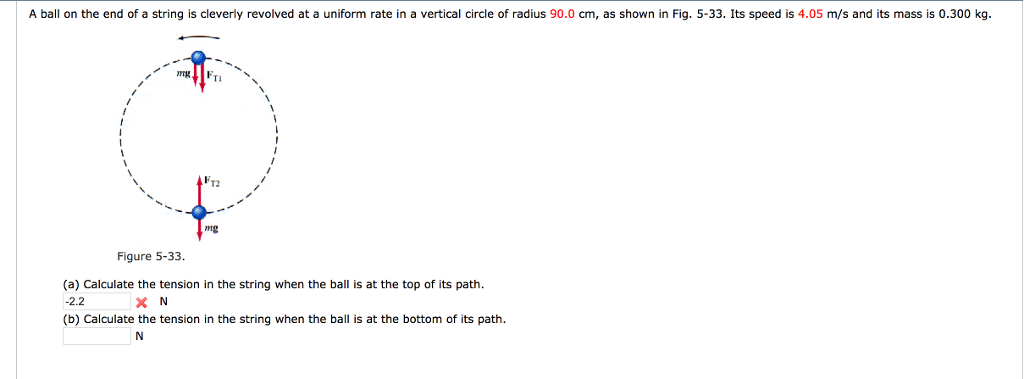 Solved A ball on the end of a string is cleverly revolved at | Chegg.com