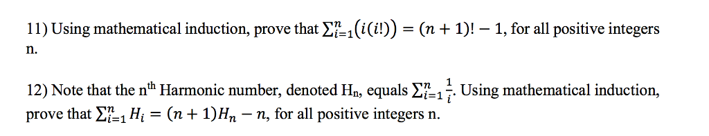 Solved Using Mathematical Induction Prove That Sigmani1 5788