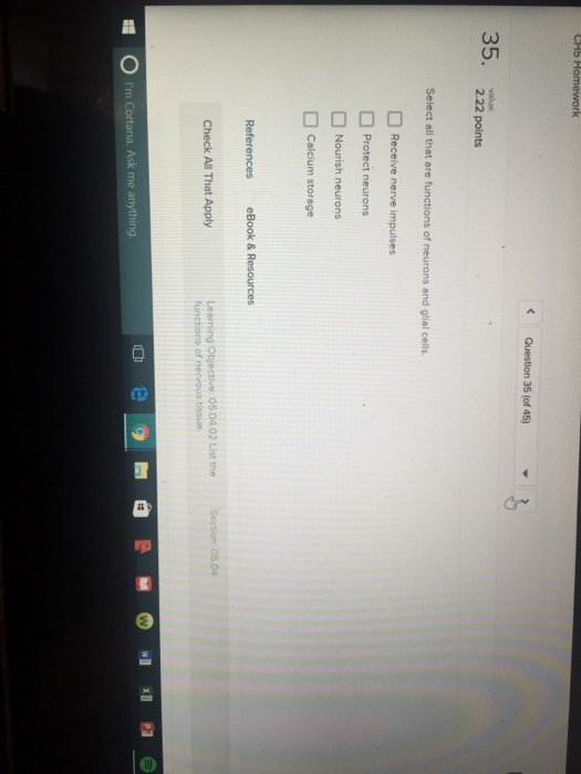 Solved Select all that are functions of neurons and glial | Chegg.com