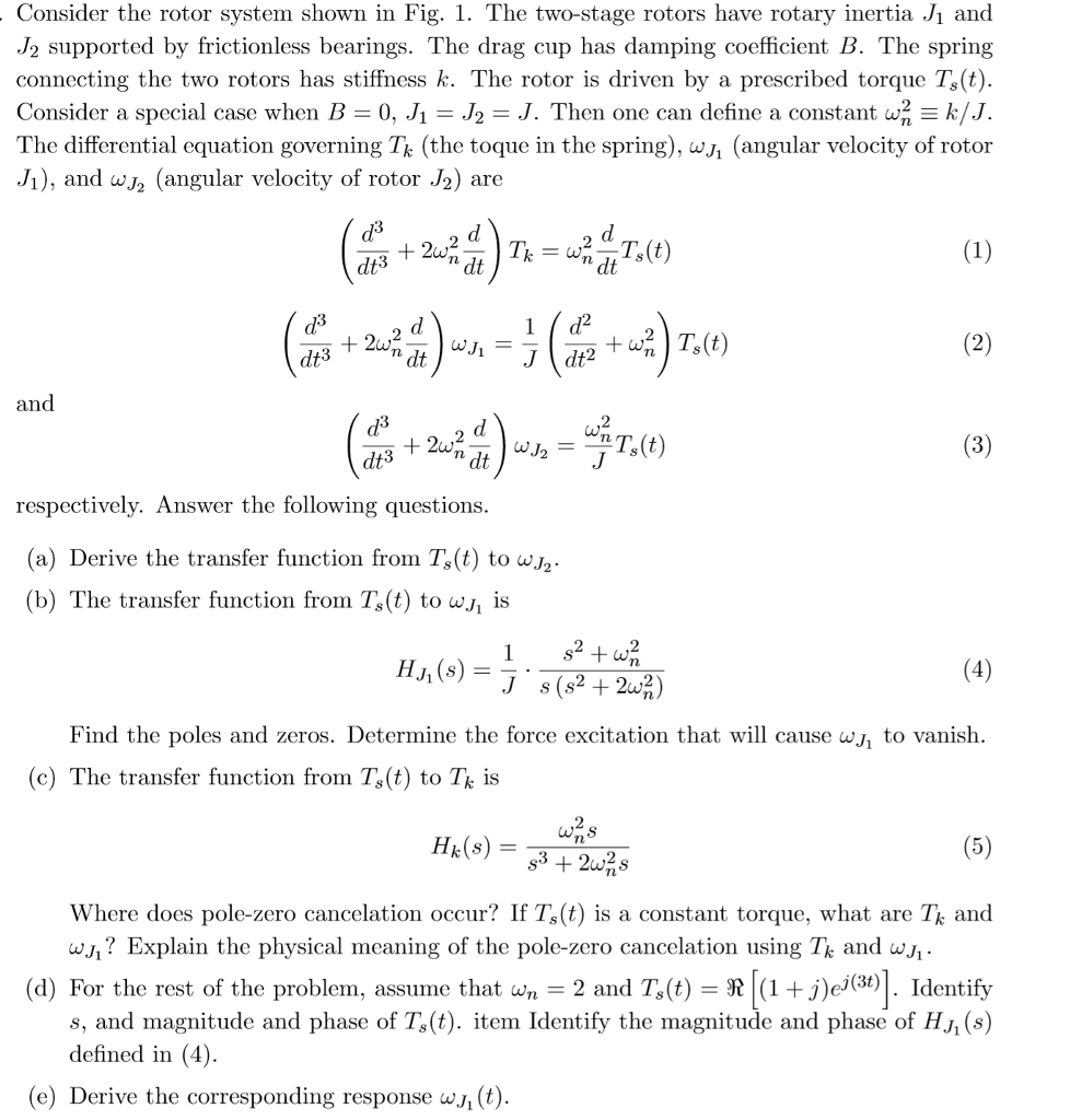 Consider the rotor system shown in Fig. 1. The