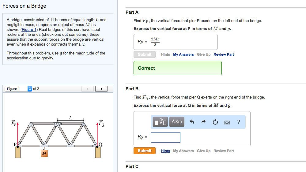 A bridge constructed of 11 beams of equal length L