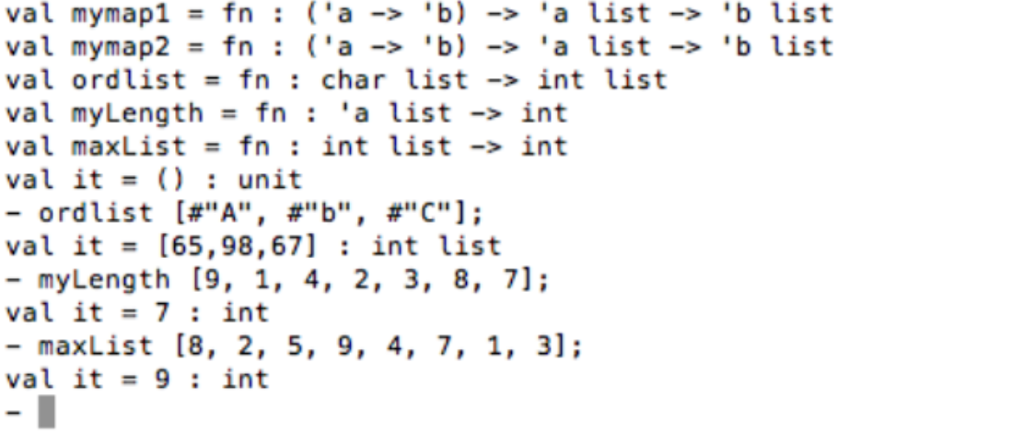 Define a function mymap2 that has the type &behavior | Chegg.com