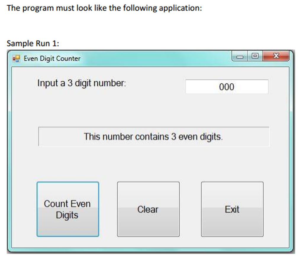 Solved How the program will operate: When the user types in | Chegg.com