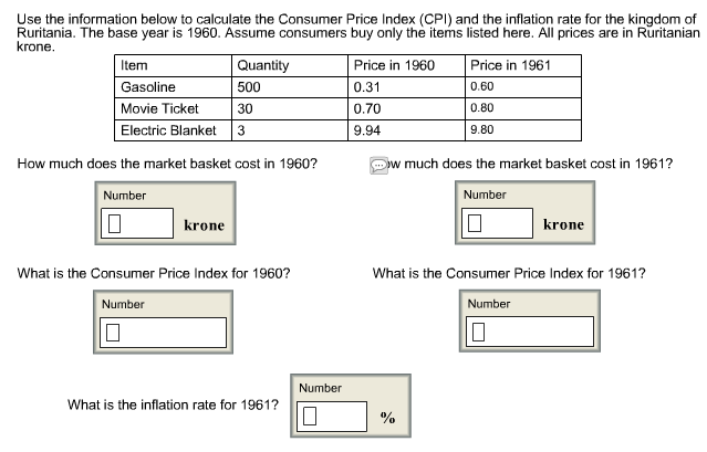 Solved Use The Information Below To Calculate The Consumer | Chegg.com