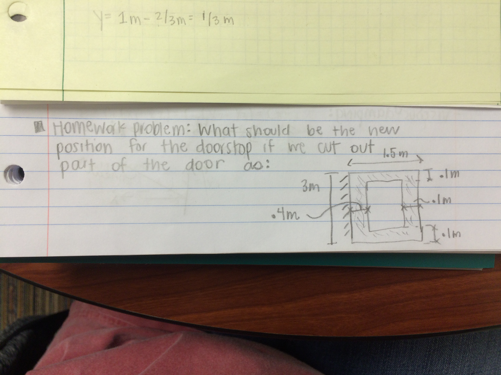 Solved We were discussing center of percussion and this