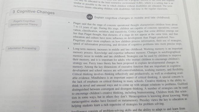 Chapter 9 physical and cognitive development in middle online childhood