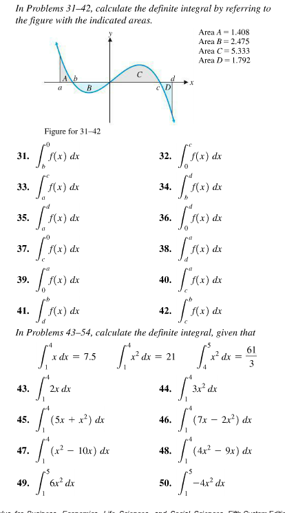 Solved In Problems 31-42, calculate the definite integral by | Chegg.com