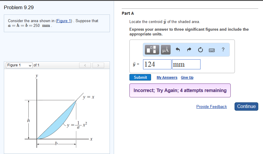 Solved Problem 9 29 Part A Consider The Area Shown In Chegg