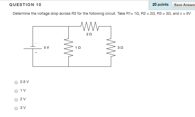 Solved Determine The Voltage Drop Across R3 For The 3464