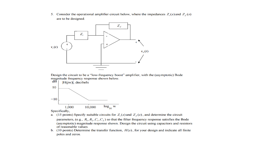 Solved Consider the operational amplifier circuit below, | Chegg.com