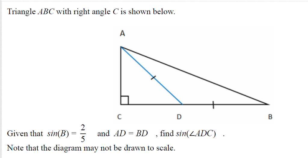 Solved Triangle Abc With Right Angle C Is Shown Below 2 8340