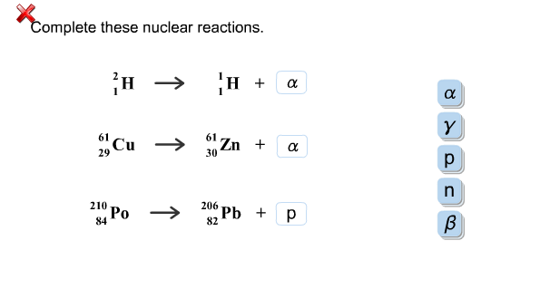 Solved Complete These Nuclear Reaction. | Chegg.com