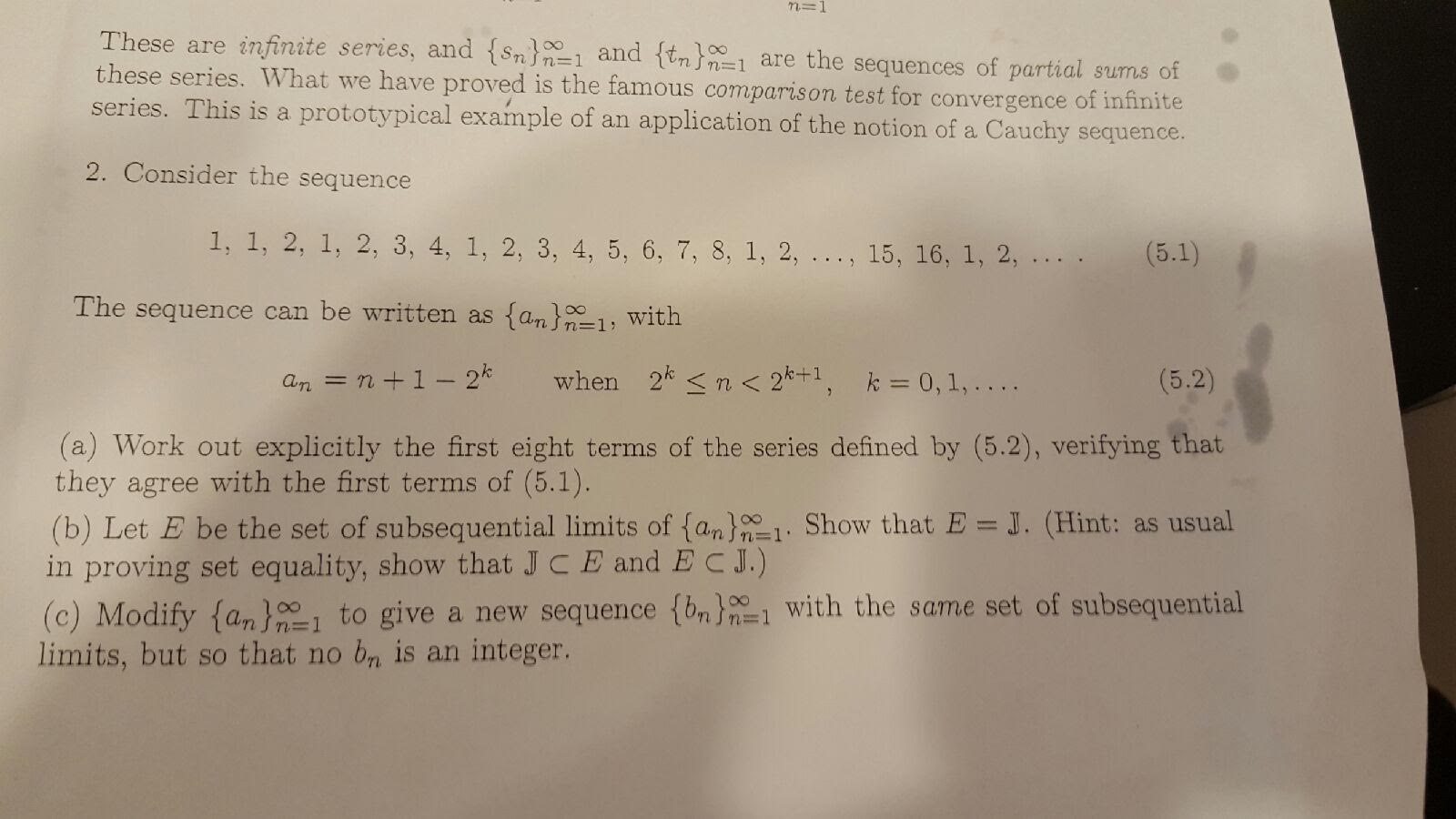 what is the value of s4 for infinity n=1
