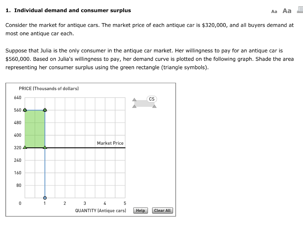 Solved 1 Individual Demand And Consumer Surplus Aa Aa Chegg Solved 1 Individual Demand And Consumer Surplus Aa Aa Chegg