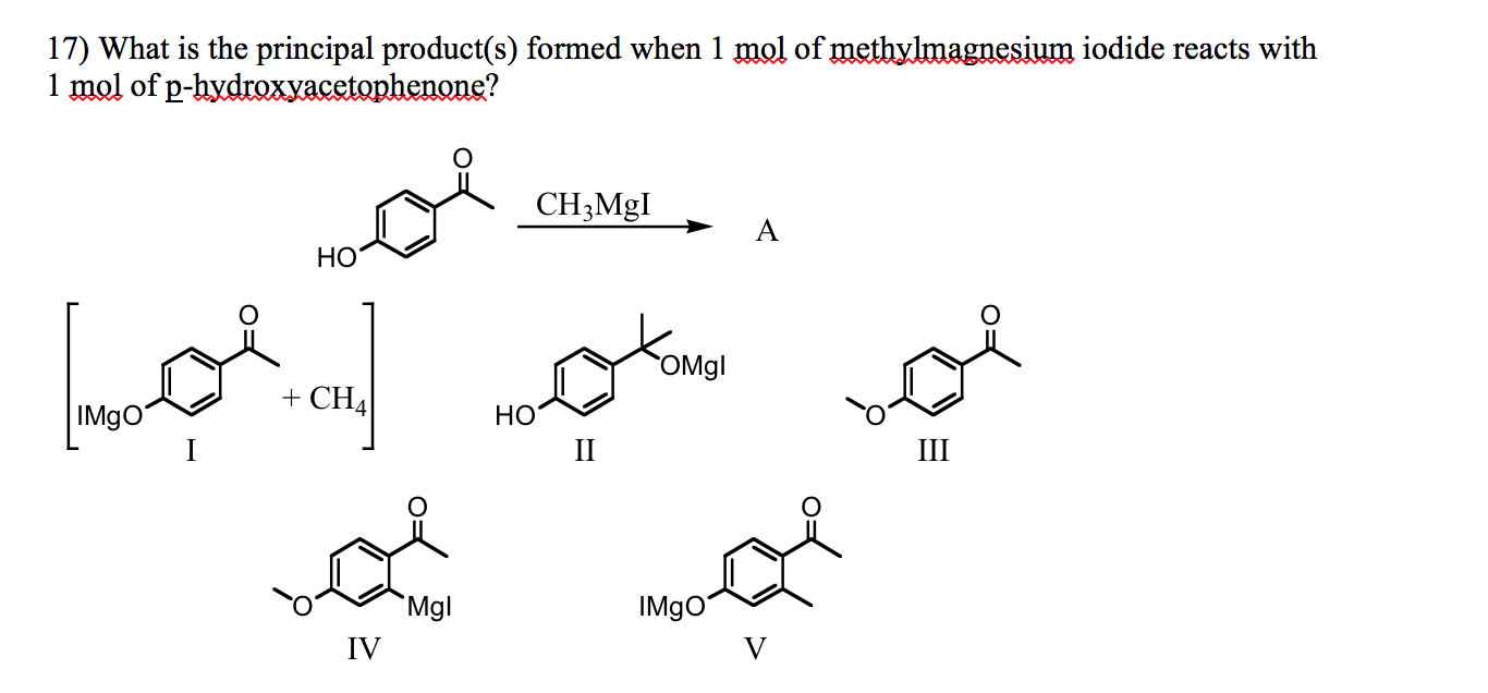 Solved What is the principal product(s) formed when 1 of