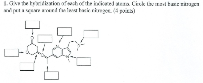 Solved Give The Hybridization Of Each Of The Indicated 6729