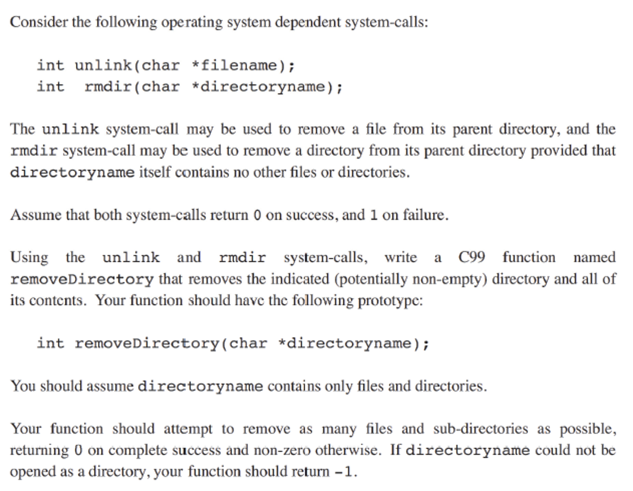 Solved Consider the following operating system dependent | Chegg.com