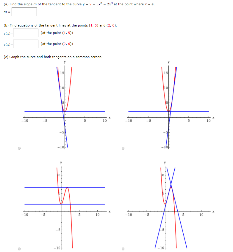 solved-5x2-2x3-at-the-point-where-x-a-a-find-the-slope-m-chegg