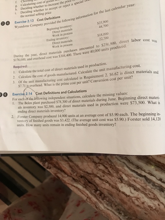Solved Wyandotte Company provided the following information  Chegg.com