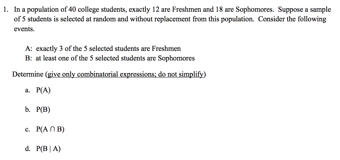 solved-1-in-a-population-of-40-college-students-exactly-12-chegg