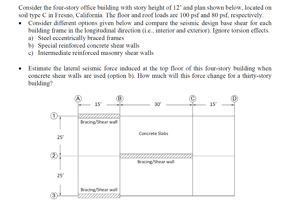 Solved Consider The Four-story Office Building With Story | Chegg.com