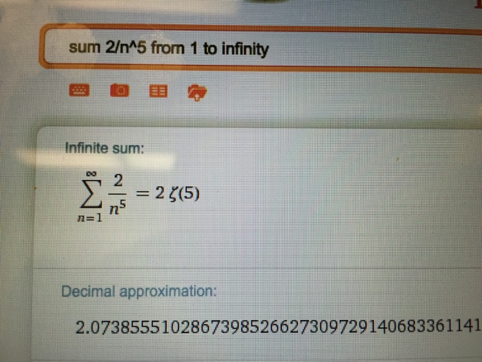 sum of 1 n 2 to infinity