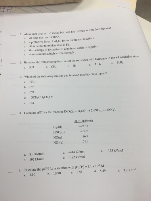 Solved Aluminum is an active metal, but does not corrode as