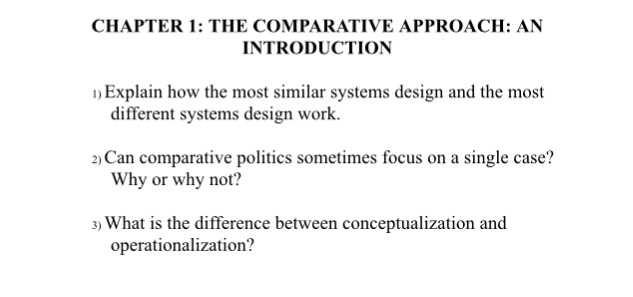 Solved Explain how the most similar systems design and the | Chegg.com