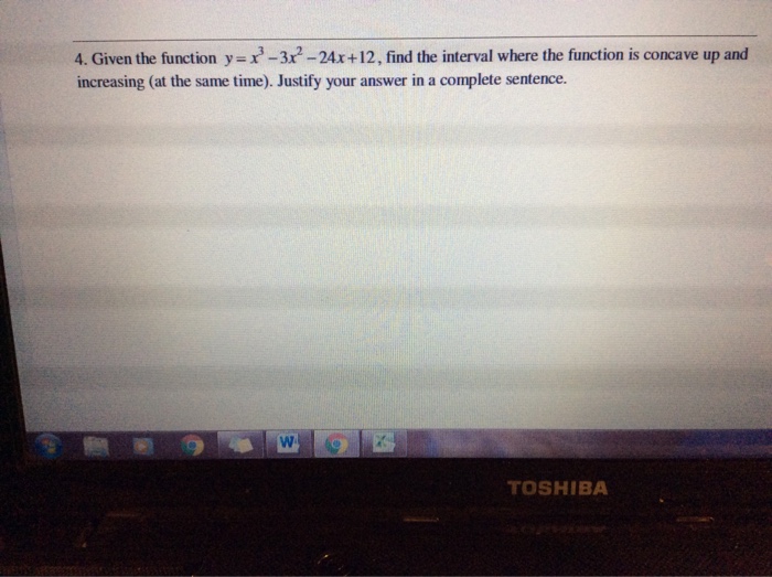 Solved Given The Function Y X 3 3x 2 24x 12 Find The Chegg
