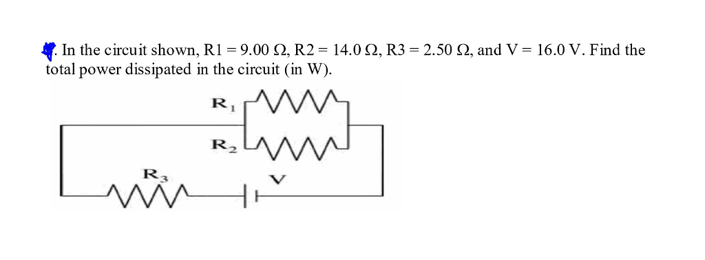 Solved In the circuit shown, R1 = 9.00 Ohm, R2 = 14.0 Ohm, | Chegg.com