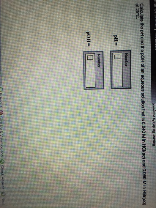 calculate the ph and poh of 0.02 m hcl solution